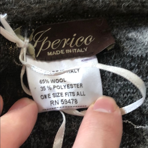 Sperico Open Sweater Wrap Sleeveless Wool One Sz - Picture 4 of 5